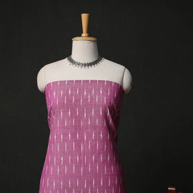 Pochampally Ikat Weave 3pc Cotton Unstitched Dress Material Suit Set 06