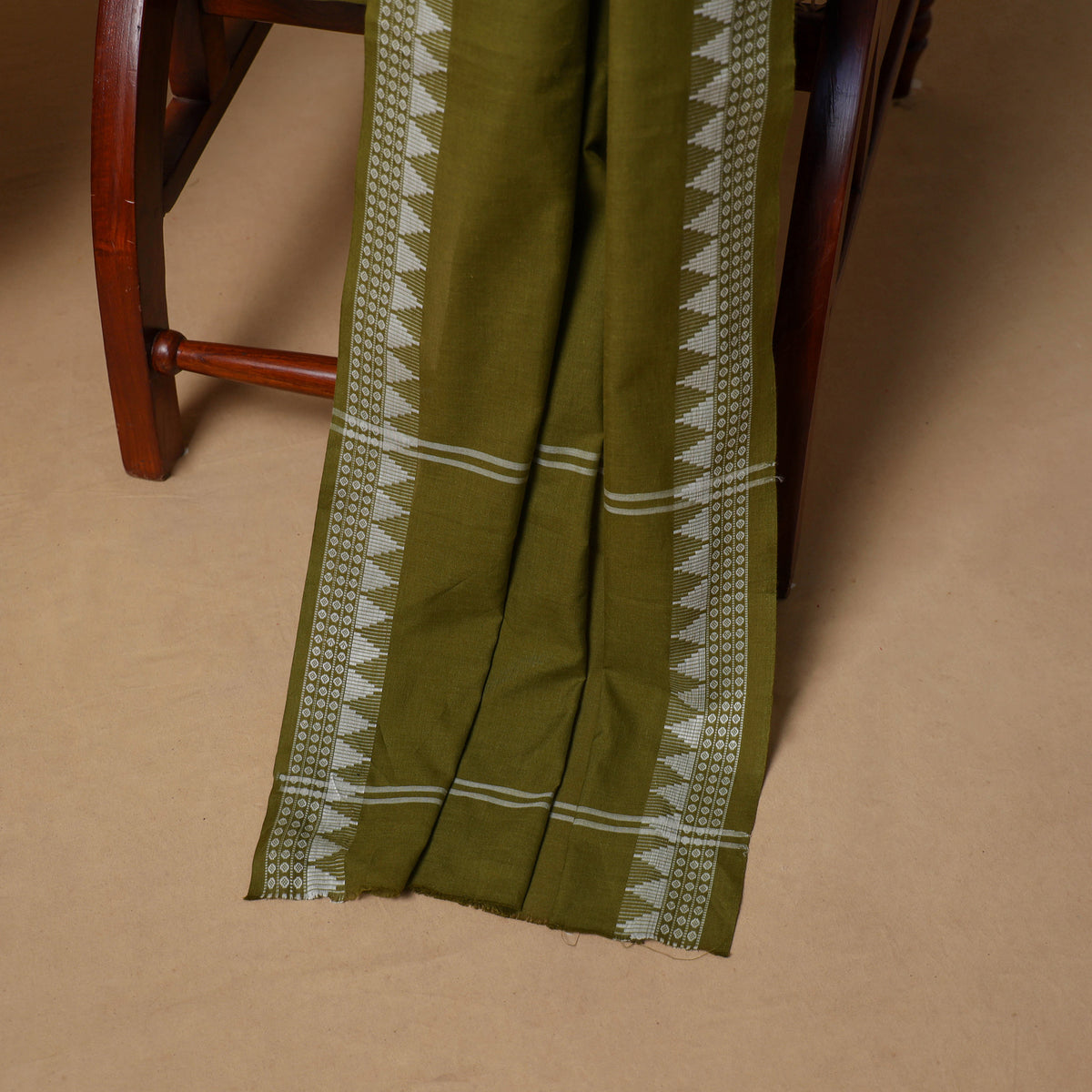 Floral Sanganeri Block Print Cotton Unstitched Dress Material: Kurta, Bottom & Dupatta with Jewellery 13