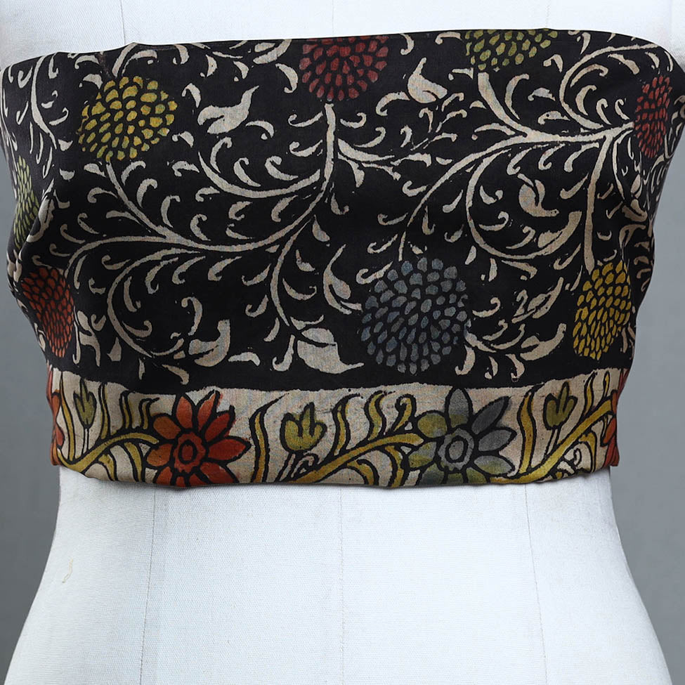 Handpainted Chanderi Silk Kalamkari Blouse Piece 46