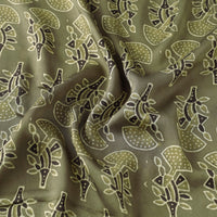 Brown - Kutch Hand Block Print Modal Silk Ajrakh Fabric 29