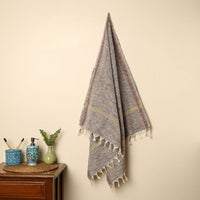 Beige - Handloom Fine Cotton Plain Bath Towel 134