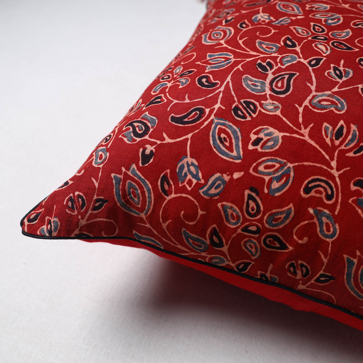 Ajrakh Print Cushion Cover (16 x 16 in) 02