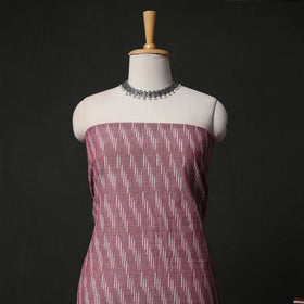 Pochampally Ikat Weave 3pc Cotton Unstitched Dress Material Suit Set 07