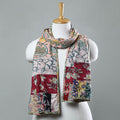  Sanganeri Block Printed Patchwork Cotton Stole 04 Online at iTokri.com