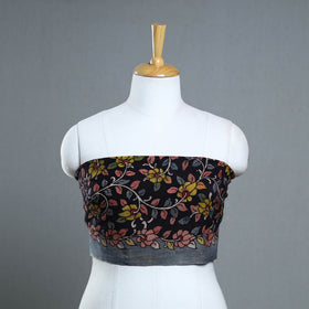 Buy Black Handpainted Cotton Kalamkari Blouse Piece