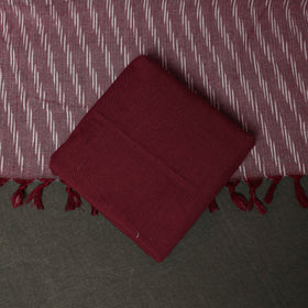 Pochampally Ikat Weave 3pc Cotton Unstitched Dress Material Suit Set 07