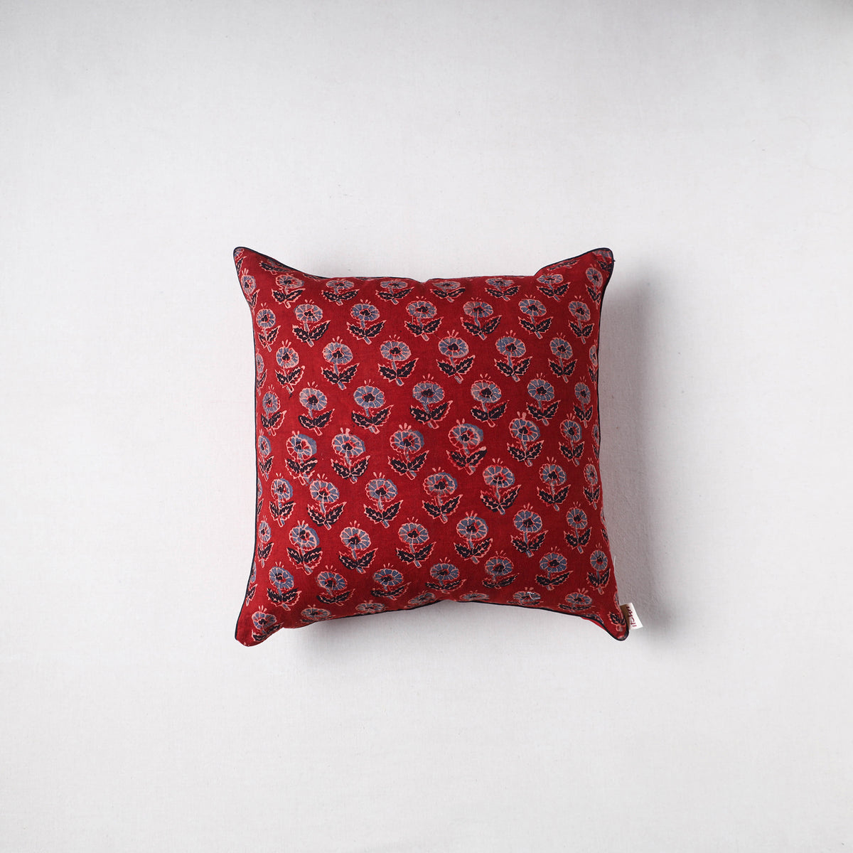 Ajrakh Print Cushion Cover (16 x 16 in) 04