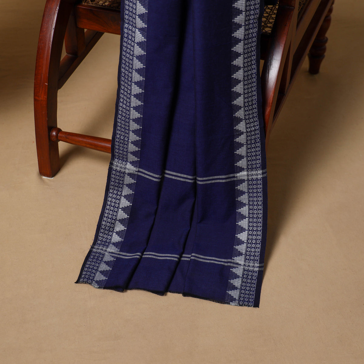 Floral Sanganeri Block Print Cotton Unstitched Dress Material: Kurta, Bottom & Dupatta with Jewellery 16