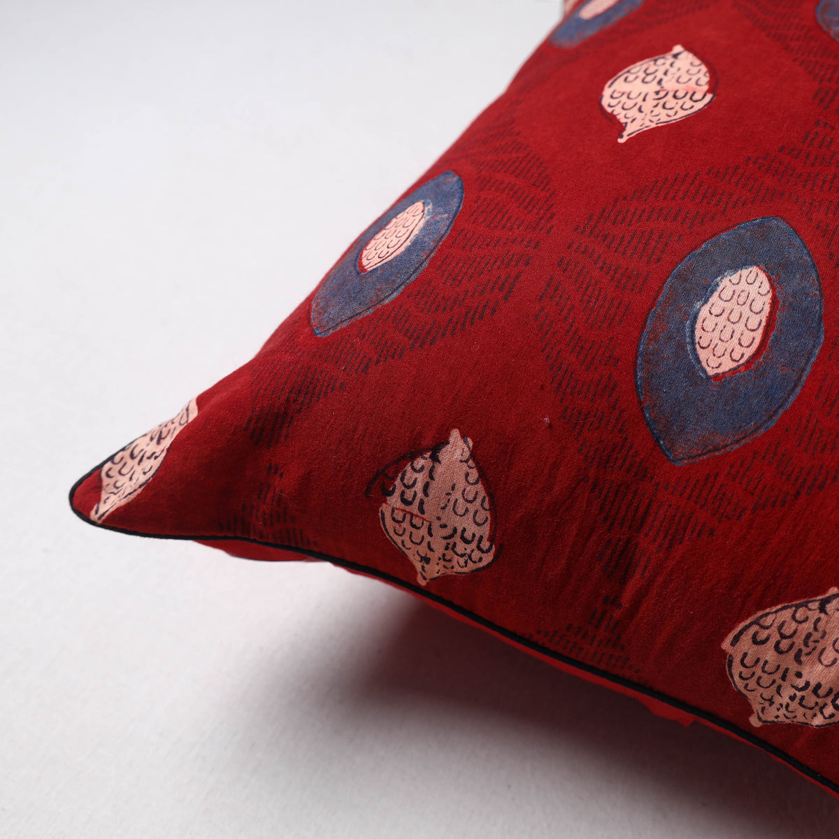 Ajrakh Print Cushion Cover (16 x 16 in) 05