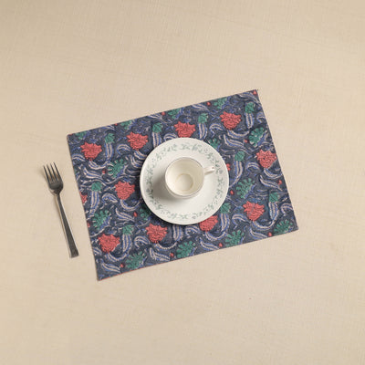 Floral Print Cotton Reversible Table Mat 17