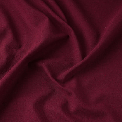 Maroon - Jhiri Pure Handloom Cotton Fabric 86