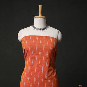 Pochampally Ikat Weave 3pc Cotton Unstitched Dress Material Suit Set 10