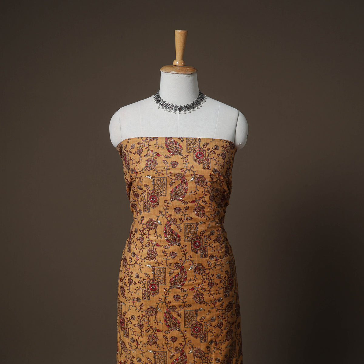 Woolen Heavy Embroidered Unstitched Dress Material: Kurta, Bottom & Dupatta 37