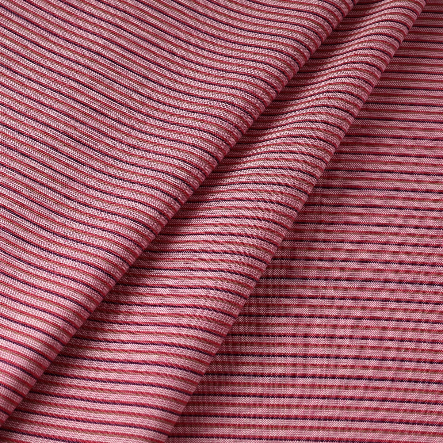 Pink - Jhiri Pure Handloom Cotton Fabric 89