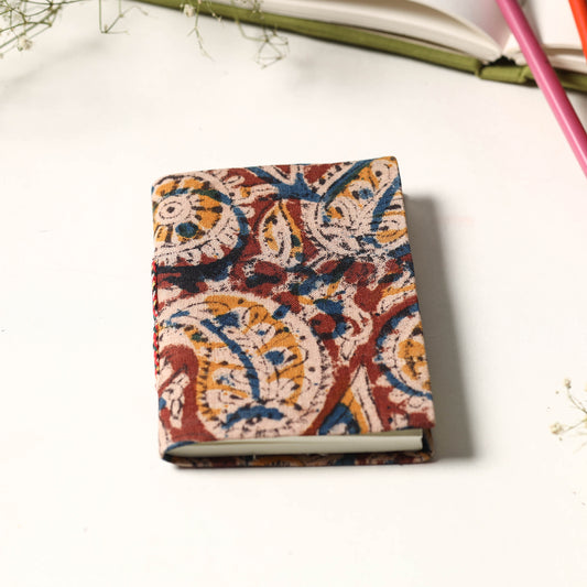 Kalamkari Fabric Cover Handmade Paper Notebook (5 x 3 in) 23