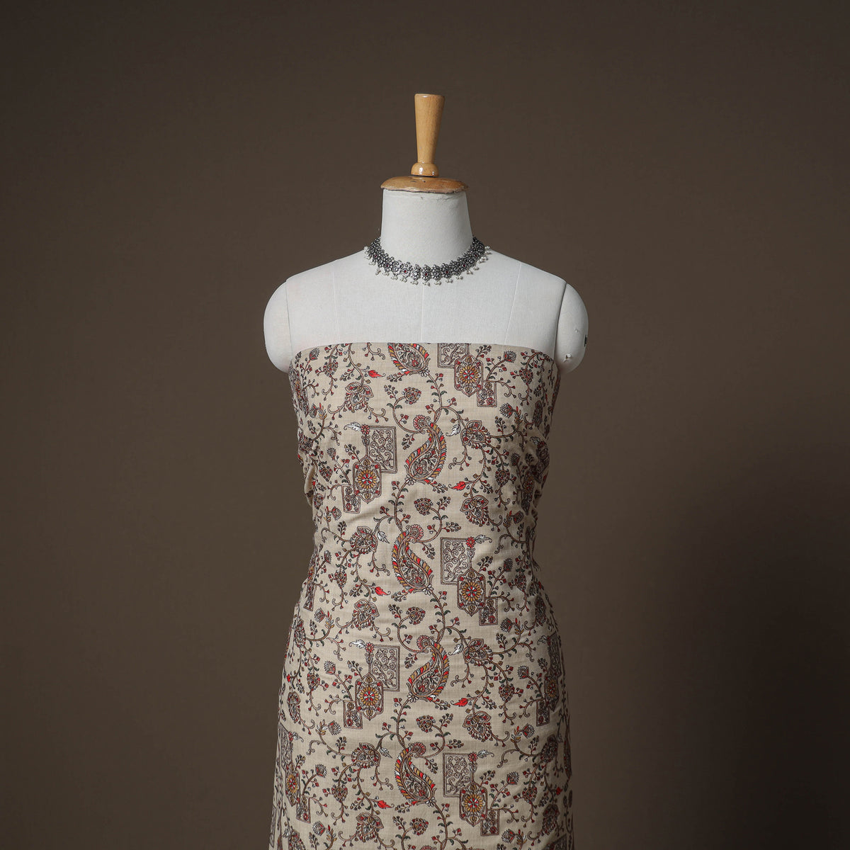 Woolen Heavy Embroidered Unstitched Dress Material: Kurta, Bottom & Dupatta 39