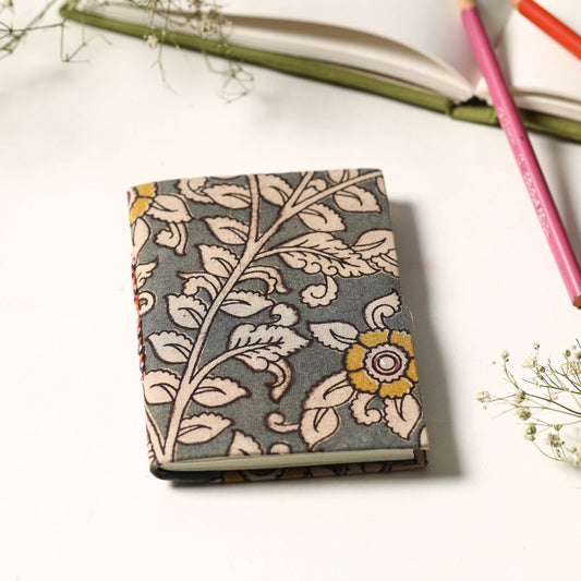 Kalamkari Fabric Cover Handmade Paper Notebook (5 x 3 in) 53