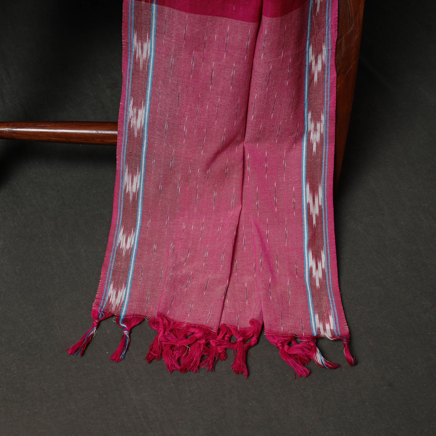 Pochampally Ikat Weave 3pc Cotton Unstitched Dress Material Suit Set 12