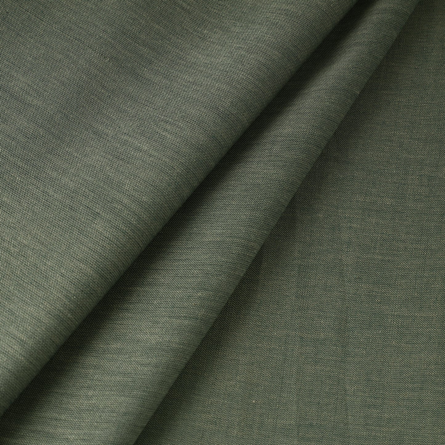 Green - Jhiri Pure Handloom Cotton Fabric 93