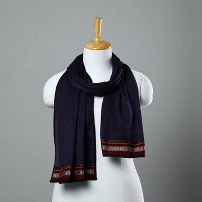 Blue - Cotton Khun Weave Stole 32