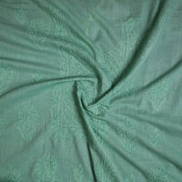 Green - Hand Embroidery Mul Cotton Chikankari Kurta Material (3.1m) 56