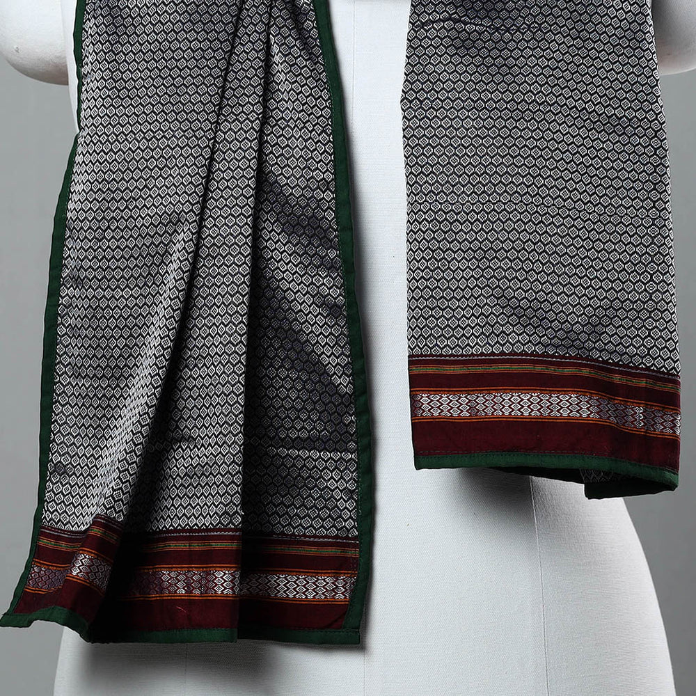 Grey - Cotton Khun Weave Stole 30