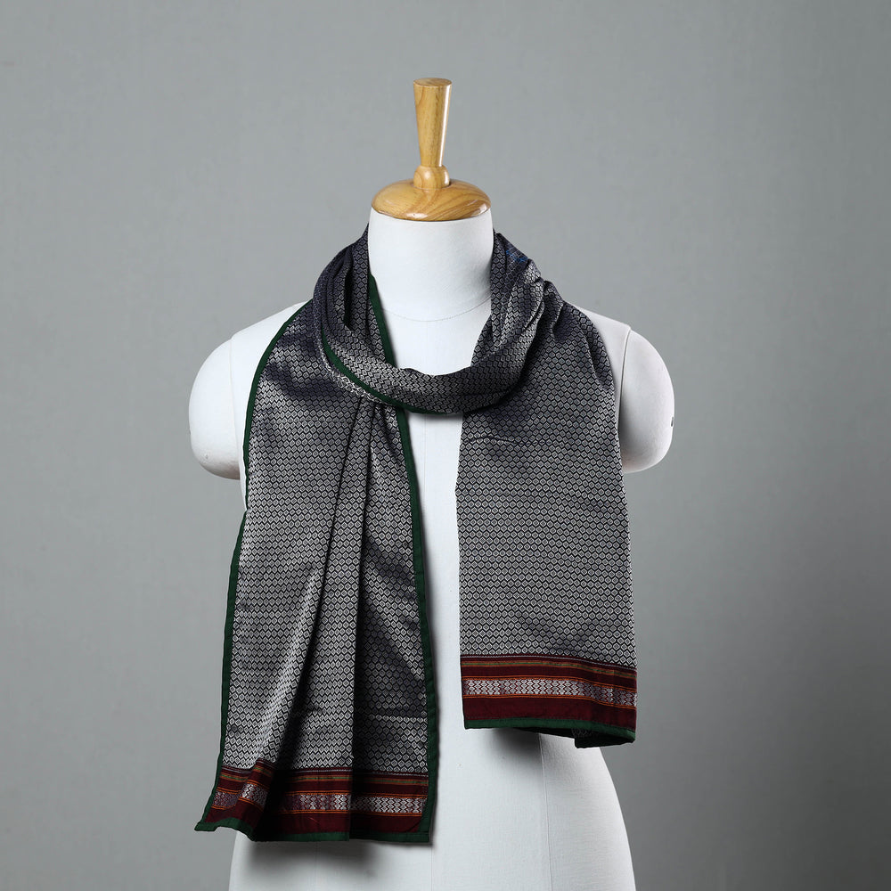 Grey - Cotton Khun Weave Stole 30