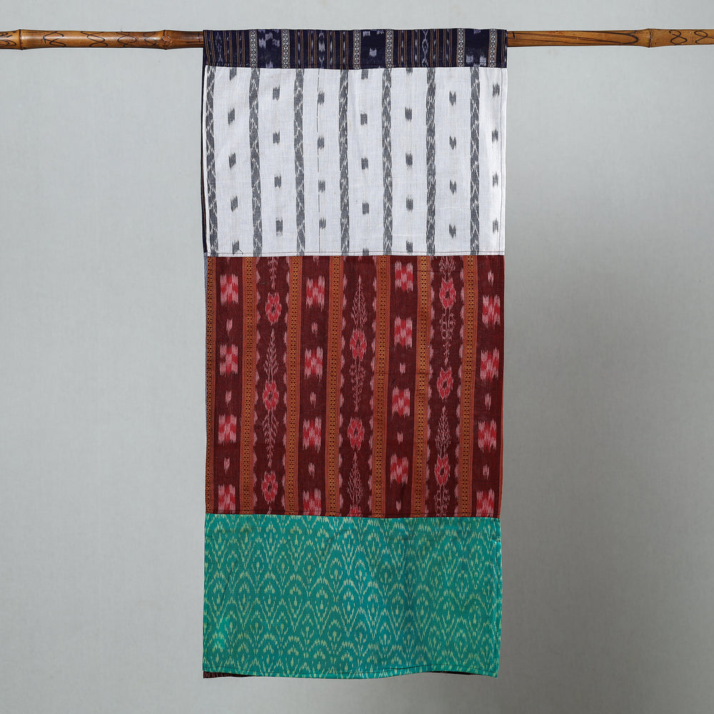 Multicolor - Sambalpuri Ikat Patchwork Cotton Stole