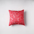 Batik Print Chanderi Silk Cushion Cover (16 x 16 in) 16