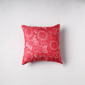 Batik Print Chanderi Silk Cushion Cover (16 x 16 in) 16