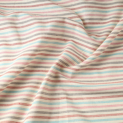 Beige - Jhiri Pure Handloom Cotton Fabric
