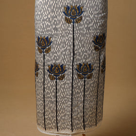 Ajrakh Hand Block Print Natural Dyed Modal Silk Unstitched Kurta Material (2.5M) 08