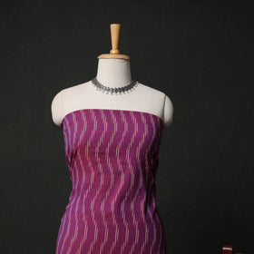 Pochampally Ikat Weave 3pc Cotton Unstitched Dress Material Suit Set 14