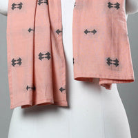 Orange - Jacquard Cotton Patchwork Stole 22