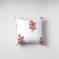 Sanganeri Floral Print Cushion Cover (16 x 16 in) 19