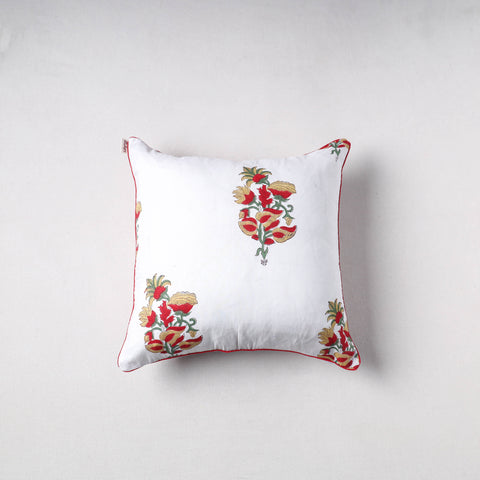 Sanganeri floral print cushion cover (16 x 16 in) 19
