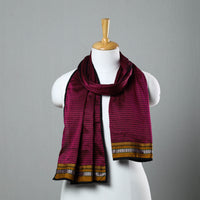 Pink - Cotton Khun Weave Stole 15