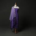 Pochampally Ikat Weave 3pc Cotton Unstitched Dress Material Suit Set 16