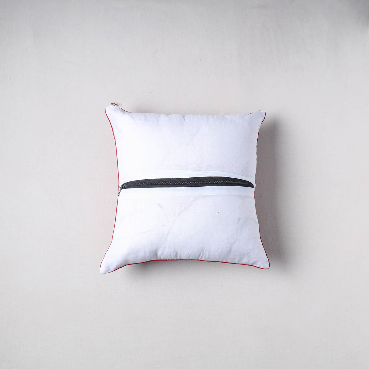 Sanganeri Floral Print Cushion Cover (16 x 16 in) 20