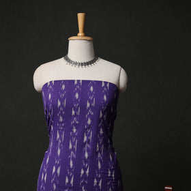 Pochampally Ikat Weave 3pc Cotton Unstitched Dress Material Suit Set 16