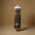 Ajrakh Hand Block Print Natural Dyed Modal Silk Unstitched Kurta Material (3M) 14