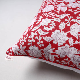 Sanganeri Floral Print Cushion Cover (16 x 16 in) 22