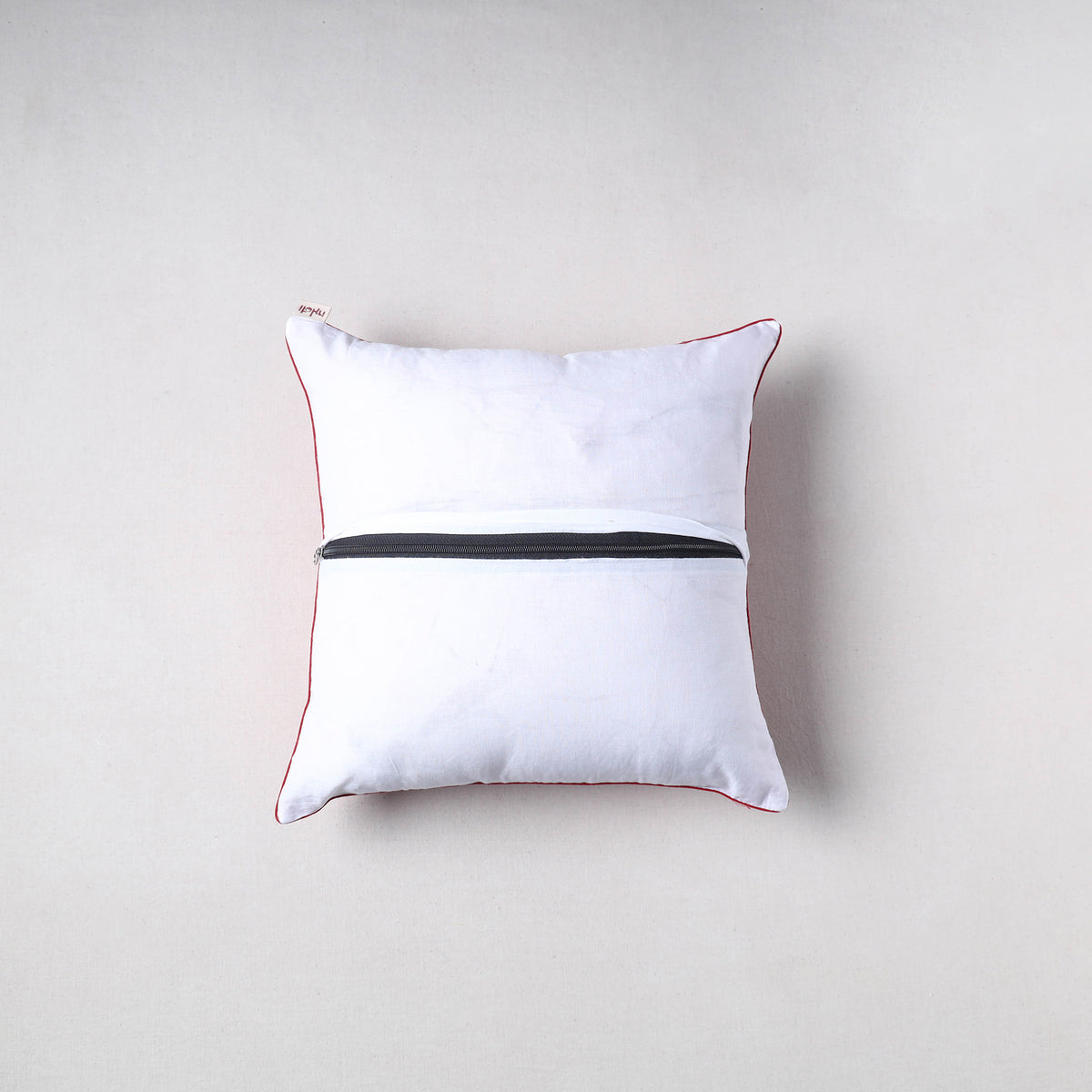 Sanganeri Floral Print Cushion Cover (16 x 16 in) 22