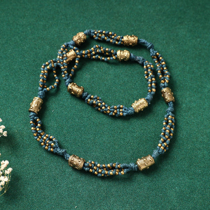 Miharu Blue Gold Tone Necklace