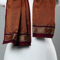 Maroon - Cotton Khun Weave Stole 07