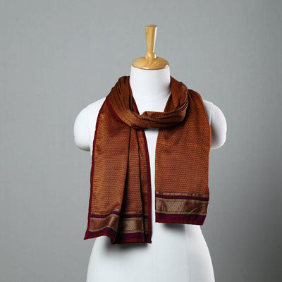 Maroon - Cotton Khun Weave Stole 07