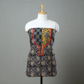 Black - kalamkari cotton unstitched kurta material