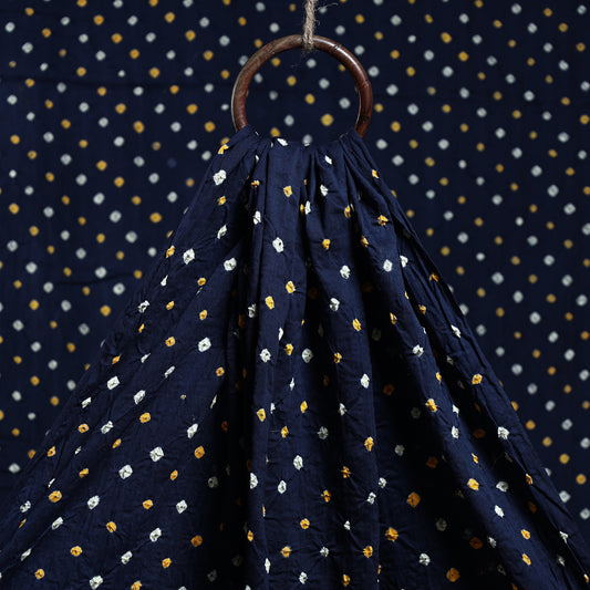 Blue - Kutch Bandhani Tie-Dye Cotton Fabric 06