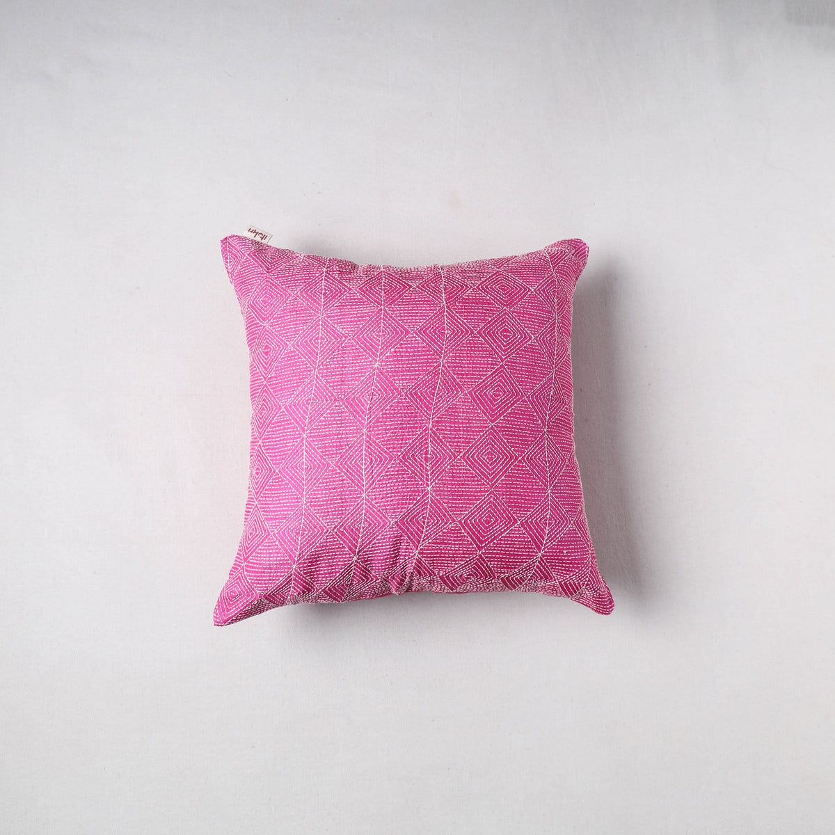 Running stitch plain cushion cover (16 x 16 in) 24