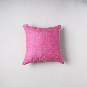 Running stitch plain cushion cover (16 x 16 in) 24